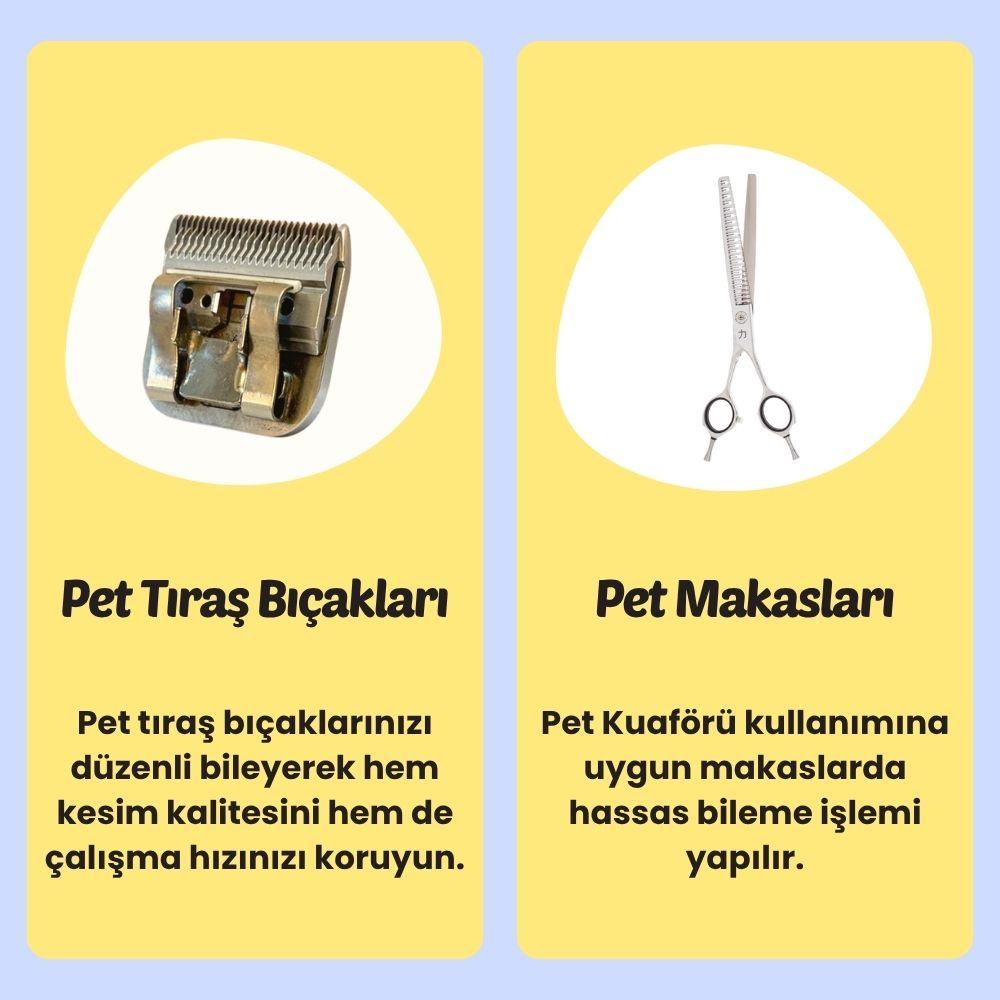 Pet Traş Bıçağı ve Makas Bileme Görsel 4